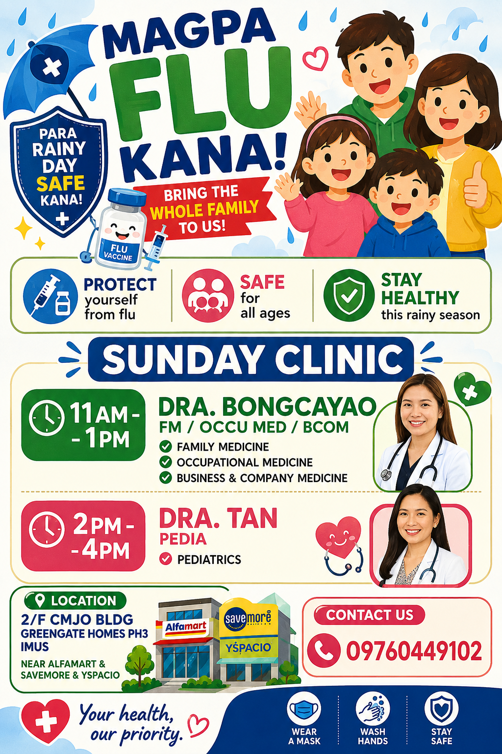 Flu clinic promo